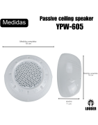 YPW-605Bocina Para Techo 5 Pulgadas Plafon 100v Sonido Ambiental
