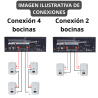 YSK-0204WH Bocina Exterior Interior Bafle Ambiental Sonido Ambiental