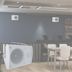 YSK-0204WH Bocina Exterior Interior Bafle Ambiental Sonido Ambiental