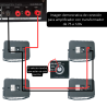 YSK-0104TSBK Par Bafles Transformador Sonido Ambiental Interior Exterior