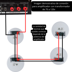 YPW-711 Bocina Plafon Tranformador 100 V 3 Pulgadas Sonido Ambiental