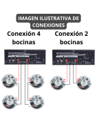YPN-50 Bocinas Plafon Dos Vias 5.25 Pulgadas Sonido Ambiental