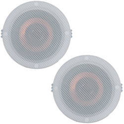 YPN-50 Par Bocinas Plafon Sonido Ambiental Dos Vias 5.25 Pulgadas