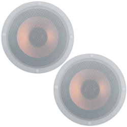 YPN-80 Par Bocinas Plafon 8 Pulgadas Sonido Ambiental Dos Vias