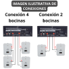 YSK-0104WH Bafle Ambiental Exterior Interior Bocina Sonido Ambiental