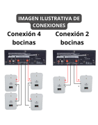 YSK-0104WH Par Bafles Ambientales Sonido Ambiental Interior Bocina