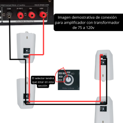 YSK-0204TSWH Par Bafle Sonido Ambiental Interior Exterior C Transformador