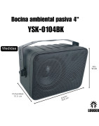 Sonido Ambiental 4 Bafles Ambientales Bocinas Amplifica...