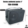 Sonido Ambiental 4 Bafles Ambientales Bocinas Amplifica...
