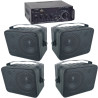 Sonido Ambiental 4 Bafles Ambientales Bocinas Amplifica...