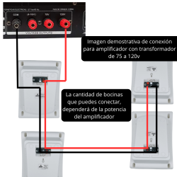 YPW-628 Bocinas Sonido Ambiental 10w/100v De Pared 6 Pulgadas