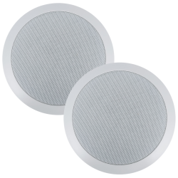 YCS03-6TPar Bocinas C Transformador 100v PlafonAmbiental 6.5 PuLG
