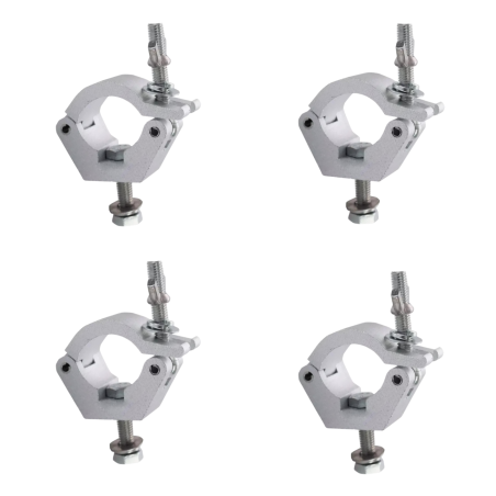 Clamp Hamburgesa Metal 1 1/4 Para Luces Led Dj Estructu...