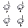 Clamp Hamburgesa Metal 1 1/4 Para Luces Led Dj Estructu...