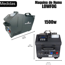 LOWFOG Maquina De Humo Efecto Niebla Baja Sin hielo Ionizada
