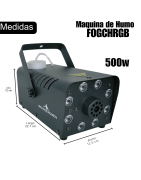 Maquina De Humo Inalámbrica Leds Rgb Elegible Alto Flujo