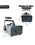 Maquina De Humo 1200 Watts Alambrica Inalambrica + 1l L...