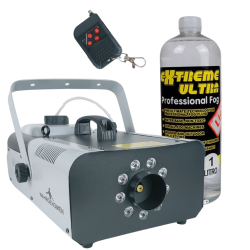 Maquina De Humo 1500w Inalámbrica Leds Rgb Con 1l De Li...