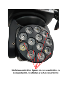 2 Robotica Cabeza Movil 12 Led 5 W Wash Disco Dmx Luces...