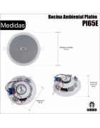 Bocina Plafón Sonido Ambiental 6.5 PuLG Transformador 4pz