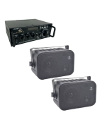 Amplificador + 2 Bocinas Ambientales Exterior Bluetooth...