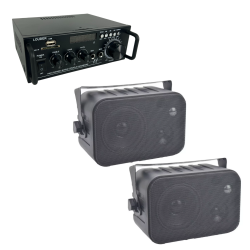 Amplificador Sonido Ambiental 2 Bafles Ambientales Boci...
