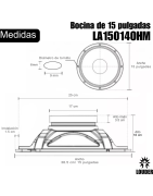 Bocina 15 Pulgadas Profesional Alta Potencia P Bafles 4...