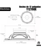 Bocina 12 Pulgadas Bafles Profesionales 1 Pieza