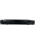 MIX4Z100 Amplificador Ambiental 4 Zonas 25W x Zona – Total 100W RMS  Ideal para restaurantes, cafés, tiendas de ropa y espacios