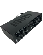 MIX6Z8 Amplificador Ambiental 6 Zonas Estéreo – 100W RMS Total  Optimiza tu sistema de audio en restaurantes, cafés, tiendas y o