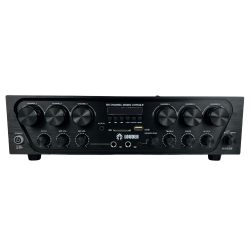 MIX6Z8 Amplificador Ambiental 6 Zonas Estéreo – 100W RMS Total  Optimiza tu sistema de audio en restaurantes, cafés, tiendas y o
