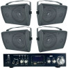 Kit Amplificador Con Bocinas Para Audio Ambiental