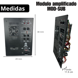 Modulo Amplificado Para Bajos Subwoofer Salida Pasivo 8...