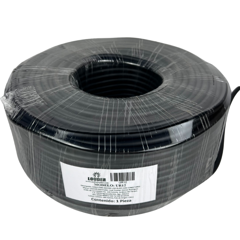 Rollo De Cable Uso Rudo Para Bocina Calibre 12