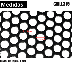Rejilla Bafle Lamina Perforada Acero Pintada 43x113cm
