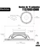 Bocina 15 Pulgadas 4ohm P Bafles Profesionales 1 Pz Pot...