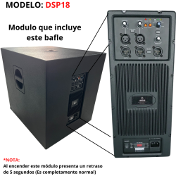 Bafle Subwoofer Amplificado Activo Bocina Grave 18 Pulgadas