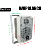 Bafle Bocina Pasivo 8 Pulgadas Plastico Abs Profesional...