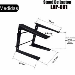 Base Stand Para Laptop De Metal Portatil Para Controlad...