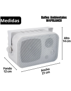 Kit Sonido Mezcladora Amplificada Bafles Ambientales Bocinas