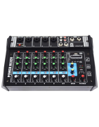 Kit Sonido Mezcladora Amplificada Bafles Ambientales Bocinas