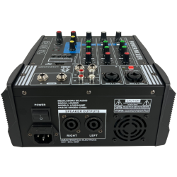 Mezcladora Amplificada Bluetooth 4 Canales Phantom Grab...