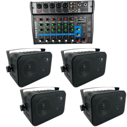 Sonido Ambiental Con Bafles Ambientales Amplificador Bocinas