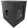 PLYBAJOSUB Subwoofer biamplificado con salida para pasivo, alta potencia, triplay