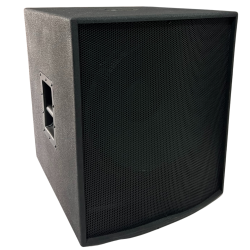 PLYBAJOSUB Subwoofer biamplificado con salida para pasivo, alta potencia, triplay