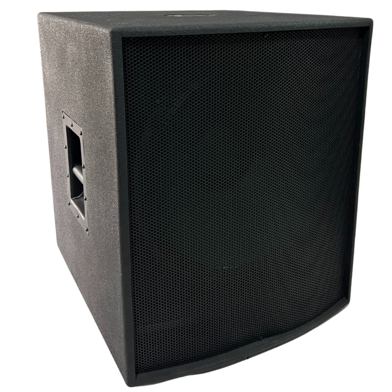 PLYBAJOSUB Subwoofer biamplificado con salida para pasivo, alta potencia, triplay