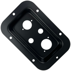 045-599 Tapas Metalicas Para Armar Bafle De 4 Orificios Para Conectores