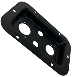 045-599 Tapas Metalicas Para Armar Bafle De 4 Orificios Para Conectores