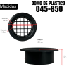045-850 Domo De Plastico Con Rejilla Chico Salida De Aire Para Bafle