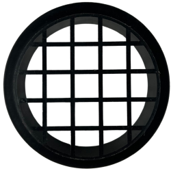 045-850 Domo De Plastico Con Rejilla Chico Salida De Aire Para Bafle